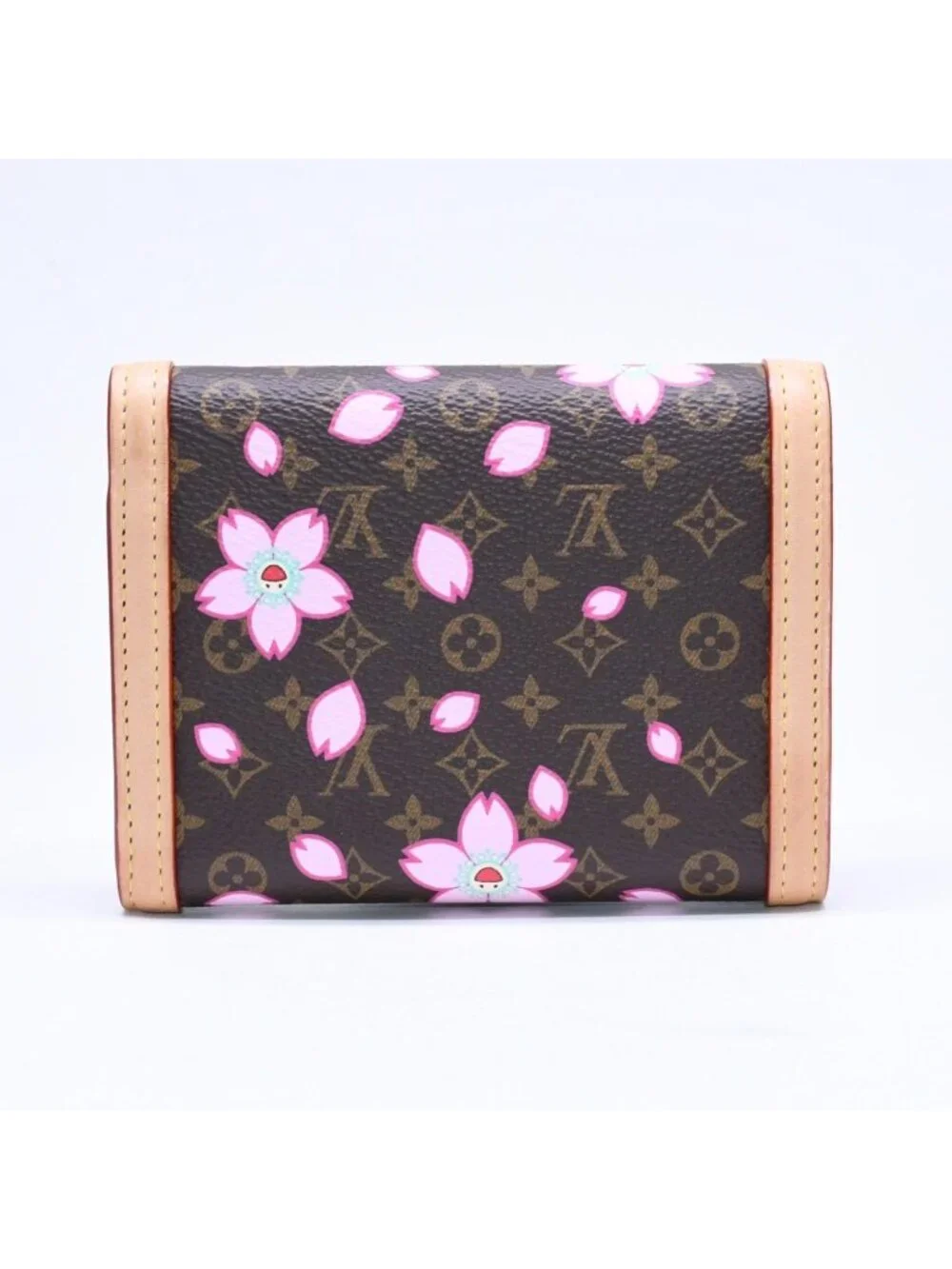 Louis Vuitton Portefeuille Victorine Trifold Wallet Monogram Cherry Blossom